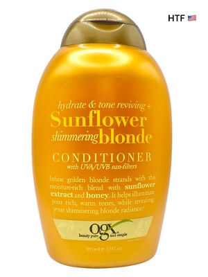 OGX Hydrate & Color Reviving + Sunflower Shimmering Blonde Conditioner- 1 Bottle