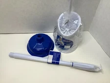 MR.SIGA Bathroom Combo, Set of 2, Plunger and Toilet Brush