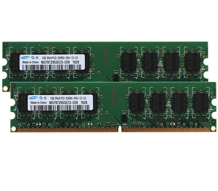 NEW Fujitsu 2GB 2x1GB DDR2-667 PC2-5300 ECC240-Pin Server RAM S26361-F3230-L522 - Image 2 of 4