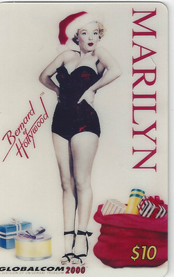 TK 362b Telefonkarte/Phonecard USA $10. Marilyn Monroe Christmas 1993 Swimsuit