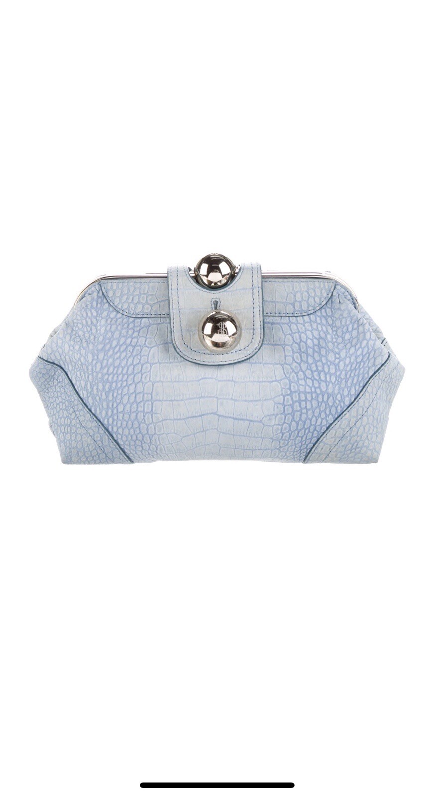 Bill Blass Crocodile Clutch