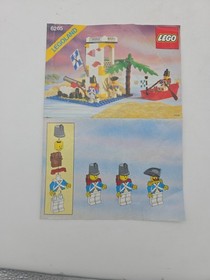 Lego Pirates Sabre Island 6265 Instructions Manual & Base plate Only - Vtg 1989