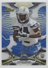 2015 Topps Finest Blue Refractor 7/250 Titus Davis #88 0pm