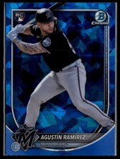 2025 Bowman Chrome Sapphire Agustin Ramirez #91 RC Miami Marlins