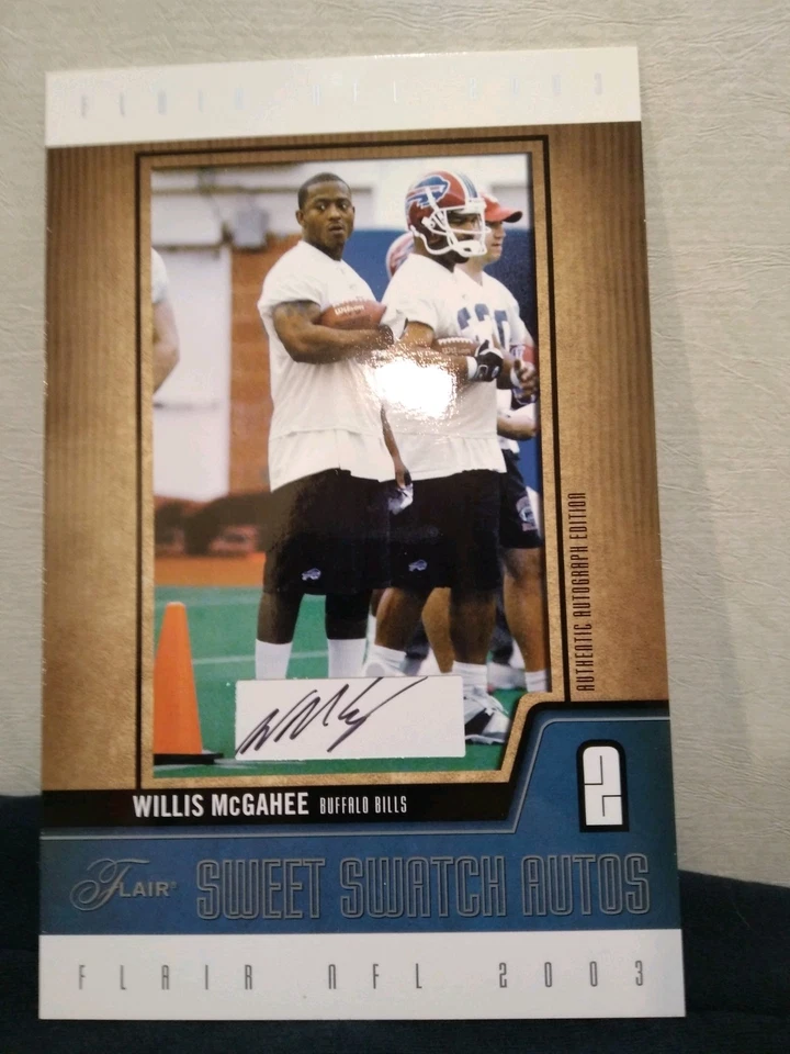 2003 Flair - Sweet Swatch Willis McGahee #SSAO-WM Autographs /1 (AU, RC) - Image 4 of 4