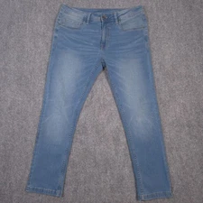 The Perfect Jean NYC Men 32x28 Blue Skinny Fit Light Wash Stretch Denim