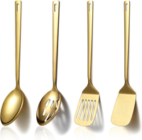 Gold KüChenutensilien Set , Titan Gold Beschichtung Edelstahl Kochutensilien Set