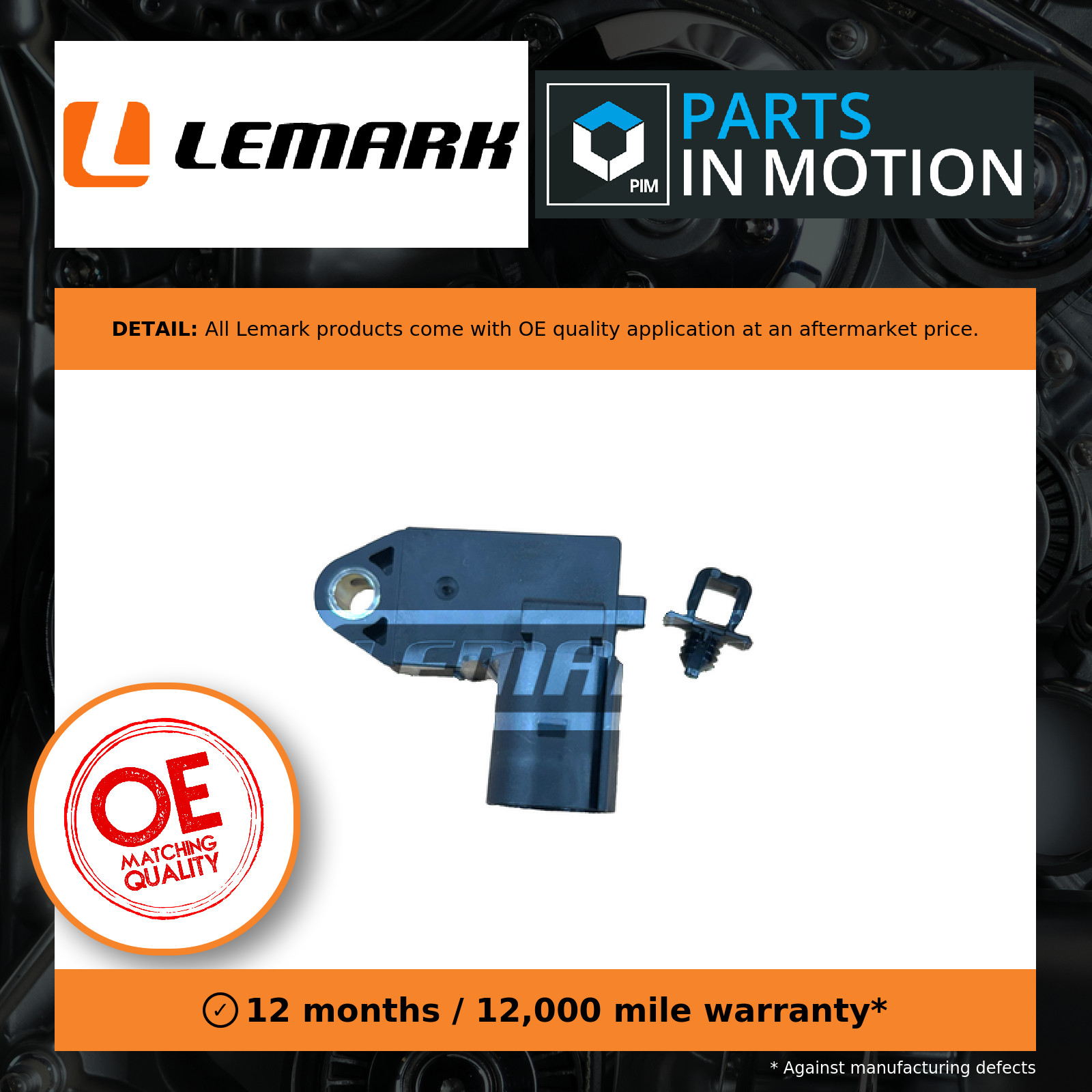 Brake Light Switch fits VW TIGUAN 5N 1.4 2.0 1.6D 2.0D 2007 on Lemark 1K0945459A