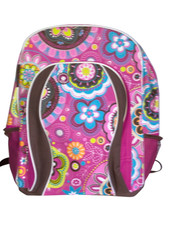 Womens Hippie Flower Pink Backpack adult size PROSPORT
