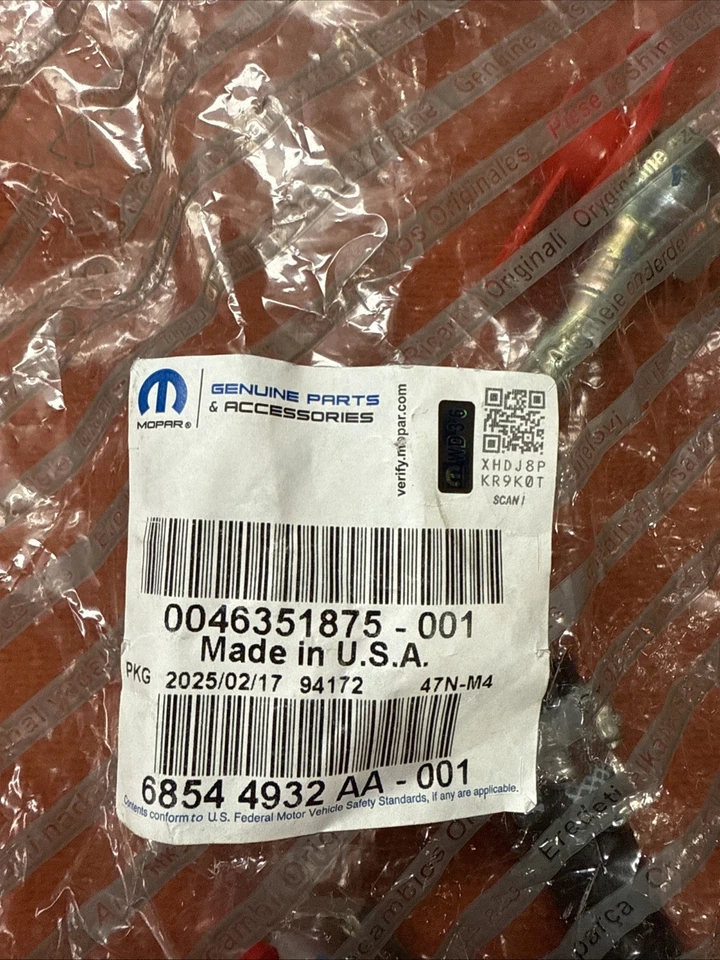 Nuevo tubo de alimentación de agua turbo Mopar 68544932AA 14-21 Grand Cherokee 14-19 Ram 1500 Foto 2 de 4