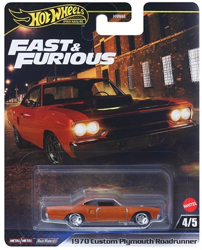 NEW Hot Wheels Premium Fast & Furious JBL87 1970 CUSTOM PLYMOUTH ROADRUNNER 1:64
