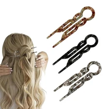 3PCS Lialys Hair Pin, Prestige Hair Pin, Elegant Hair Clips for Women, French Ha