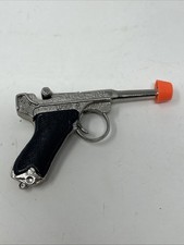 Vintage German Luger Toy Cap Gun Replica Miniature Diecast Unfired Working