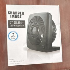 Sharper Image Slim 7 Table Desk Fan, 2 Speeds...
