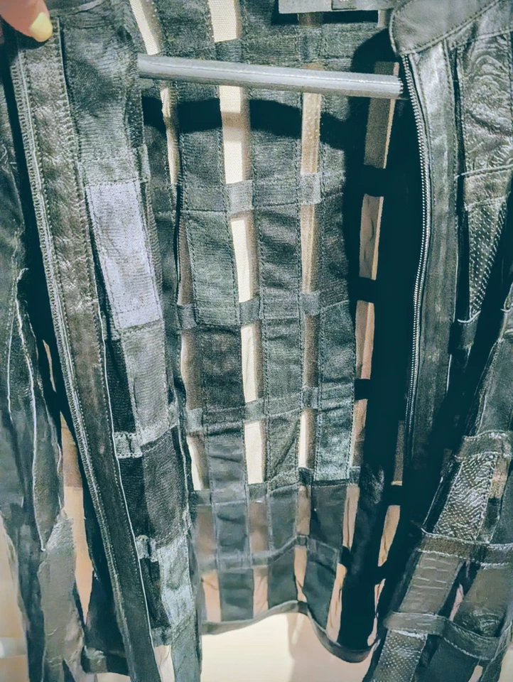 🎄Nü by staff denmark Temptation🎄 Weihnachten 🎅Jacke Gr. M schwarz Lederjacke  - Bild 2 von 4