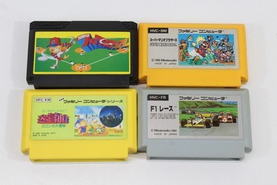 Lot 4 Super Mario Bros Milon's Secret Castle F1 Race Famista Nintendo Famicom FC
