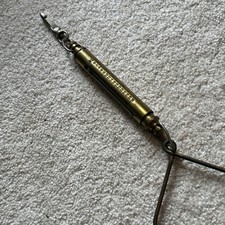 Vintage CHATILLON-NY Brass 30lb/ 15kg Hanging Spring Scale Model IN30