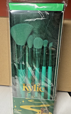 Kylie Cosmetics Wizard of Oz BRUSH SET 5 Emerald Green Brushes in Sealed Case
