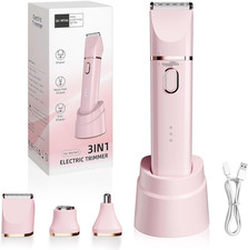 Trimmer for Women: 3 in 1 Gentle Painless Electric Razor for Women,120Min Cordle