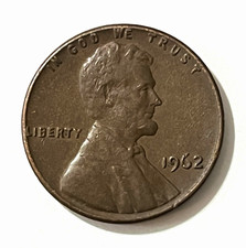 1962 Philadelphia ERROR Penny &ldquo;L&rdquo; in Liberty and &ldquo;In God we Trust&rdquo; is on rim
