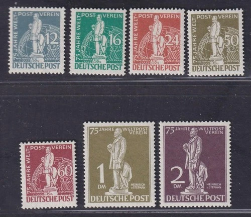 Germany - Berlin 1949 UPU SG B54/60 CV $ 900 MNH, certificate / M810