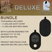 ZWO Seestar S50 Pro - Deluxe Bundle Bahtinov Mask and Dust Cover