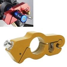 Gold Motor Handlebar Lock Anti-Theft Grip Throttle Security Bike Scooter ATV