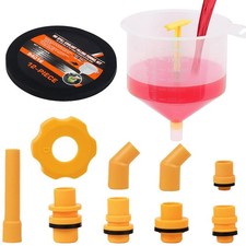 12 PCS No-Spill Coolant Funnel Kit   Universal Radiator Filling Tool Set with...