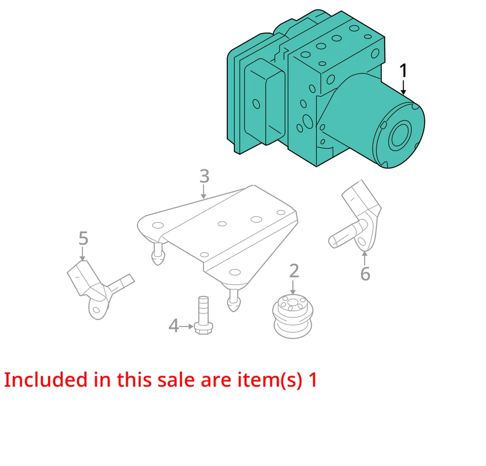 2011 Audi S4 ABS Anti Lock Brake Actuator Pump OEM 126K Miles - LKQ340792505 - Изображение 4 из 4