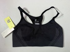 Women's High Support Seamless Bonded Bra All in Motion Black Size M NWT