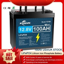 12.8V LiFePO4 Battery 120Ah/100Ah/30Ah 12V Lithium Iron Phosphate Batteries Lot