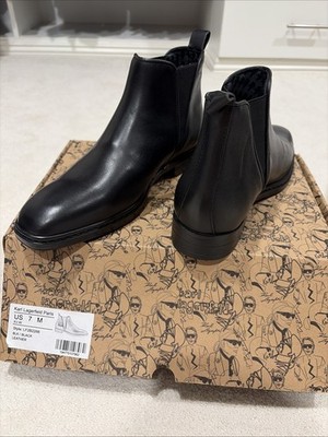Karl Lagerfeld Leather Black Paris Men s Chelsea Boot Size 7 - Brand New In Box