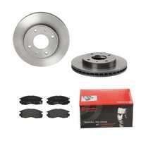 Brembo Bremsscheiben Ø256MM + BremsbelÄGe Vorne FÜR Mitsubishi Galant Vii