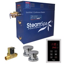 SteamSpa OAT1050-A Oasis 10.5 KW QuickStart Steam Bath Generator - Chrome