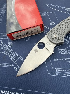Spyderco Native 5 Folder Maxamet 2.95 in Blade Plain Gray FRN Handle C41PGY5