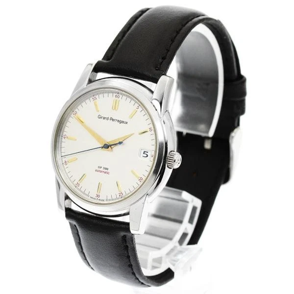 Girard Perregaux — Girard-Perregaux 9043 34mm SS Silver Dial Automatic Date Watch #C15573