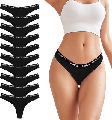 10er Pack String Tanga Damen Baumwolle Sexy Unterwäsche für Frau Sexy Slip fo...