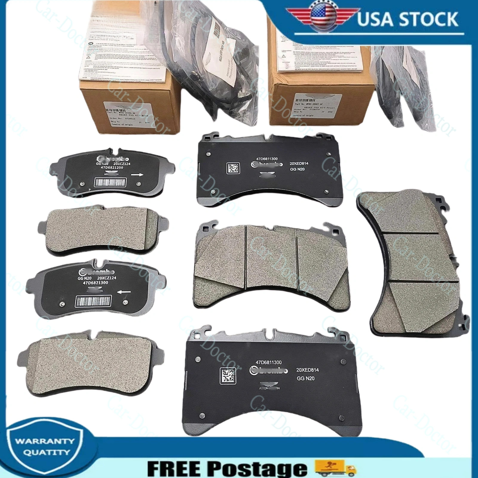 Aston Martin DBX Front Brake pad P/N MY832D007AC