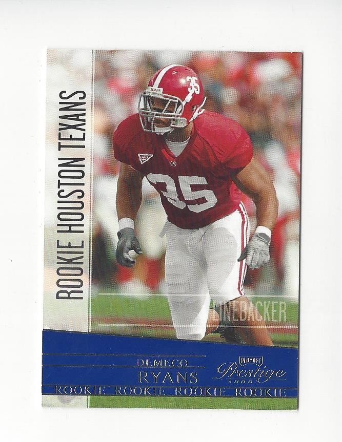 2006 Playoff Prestige #181 DeMeco Ryans RC Rookie Texans Alabama
