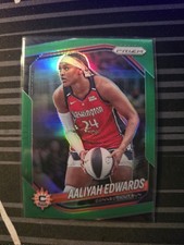 2025 Panini Prizm WNBA #94 Aaliyah Edwards - Green Prizm Connecticut Sun