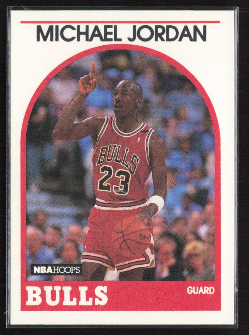 Michael Jordan 1989-90 Hoops Superstars #12 Chicago Bulls