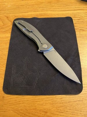 Shirogorov Neon Lite Elmax MRBS Titanium Folding Knife Flipper