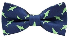 Boys Bow Tie Handmade Pre-Tied Bowties Fun Pattern Bow Ties for Kids Green