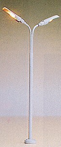 Brawa 54002 HO Scale Whip Light 2 Arm Lamp Post
