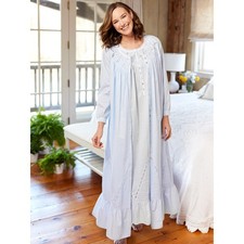 Eileen West Moonlight Sonata Long Cotton Robe