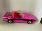 BARBIE ULTRA VETTE Corvette Pink Metallic Car Vintage 1984 Mattel-Missing parts