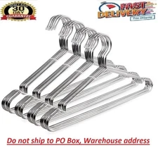 40 Pack Wire Coat Hangers Stainless Steel Heavy Duty Metal Clothes Suit Hanger