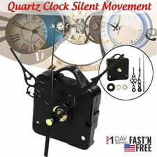 Quartz Clock Movement Mechanism Long Hands Wall Repair Tool Parts Silent Kit US