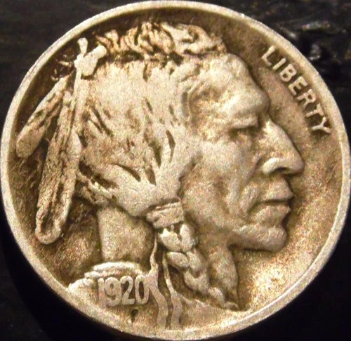 1920-D Buffalo Nickel Choice Original Fine/VF