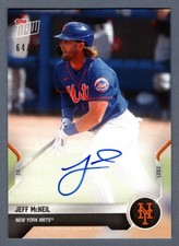 Jeff McNeil 2021 Topps Now #OD261A Opening Day Signed Auto #64/99 New York Mets